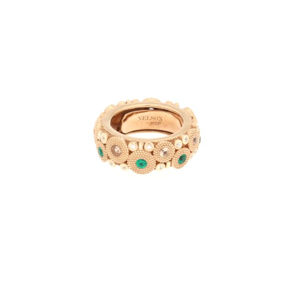 Anello Pietrasanta Rosè - Verde/Champagne