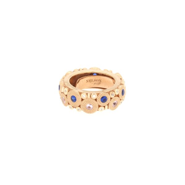 Anello Pietrasanta Rosè - Blu/Champagne