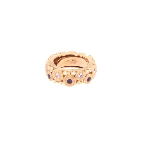 Anello Pietrasanta Rosè - Ametista/Quarzo Rosa