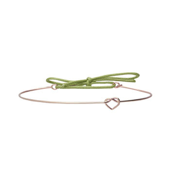 Bracciale Nodo Cuore Oro Rosa 9kt