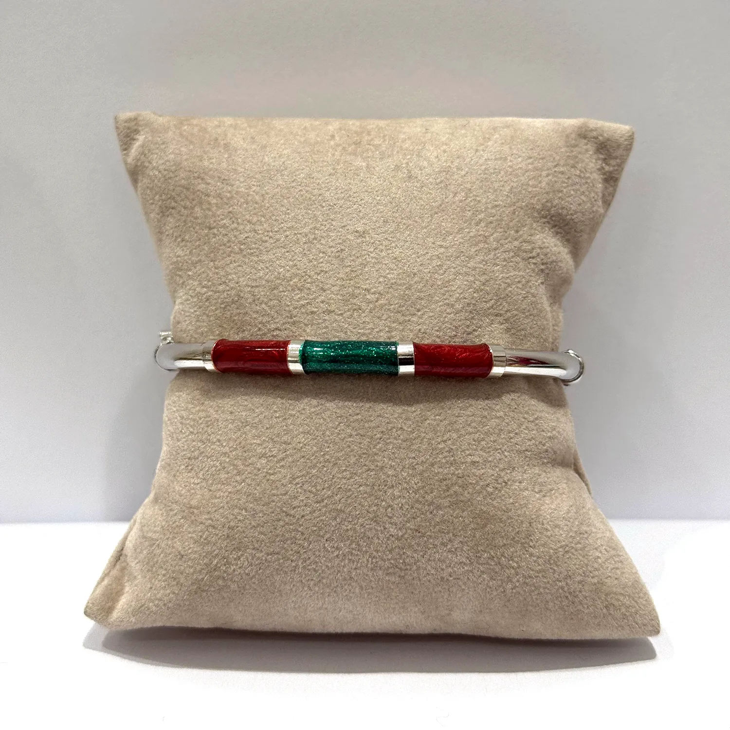 Bracciale 90's Baby - Bordeaux / Verde
