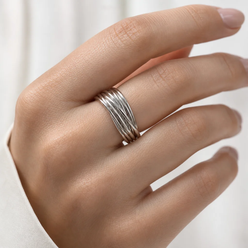 Anello Filodellavita Classic 7 Fili in Argento 925 - immagine 2