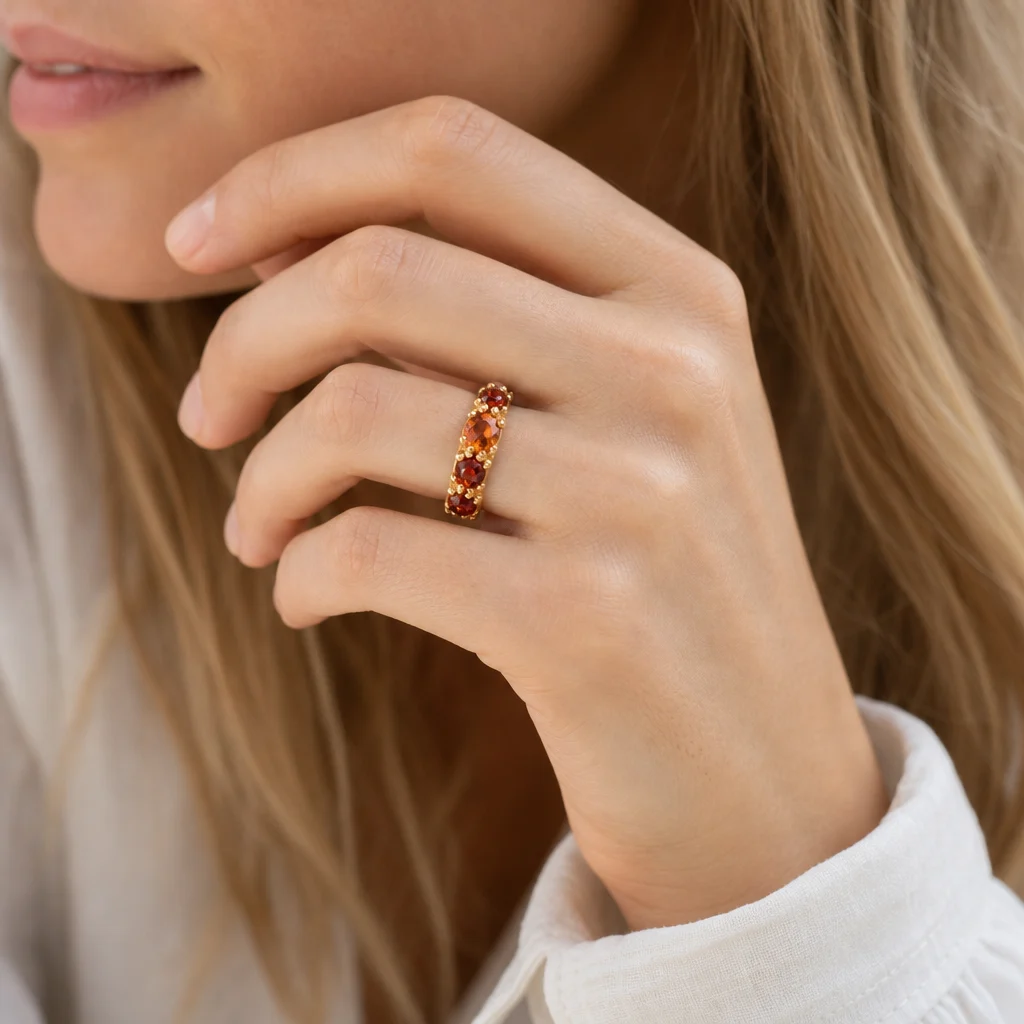 Anello Marrakech Rosè - Rodolite - immagine 2