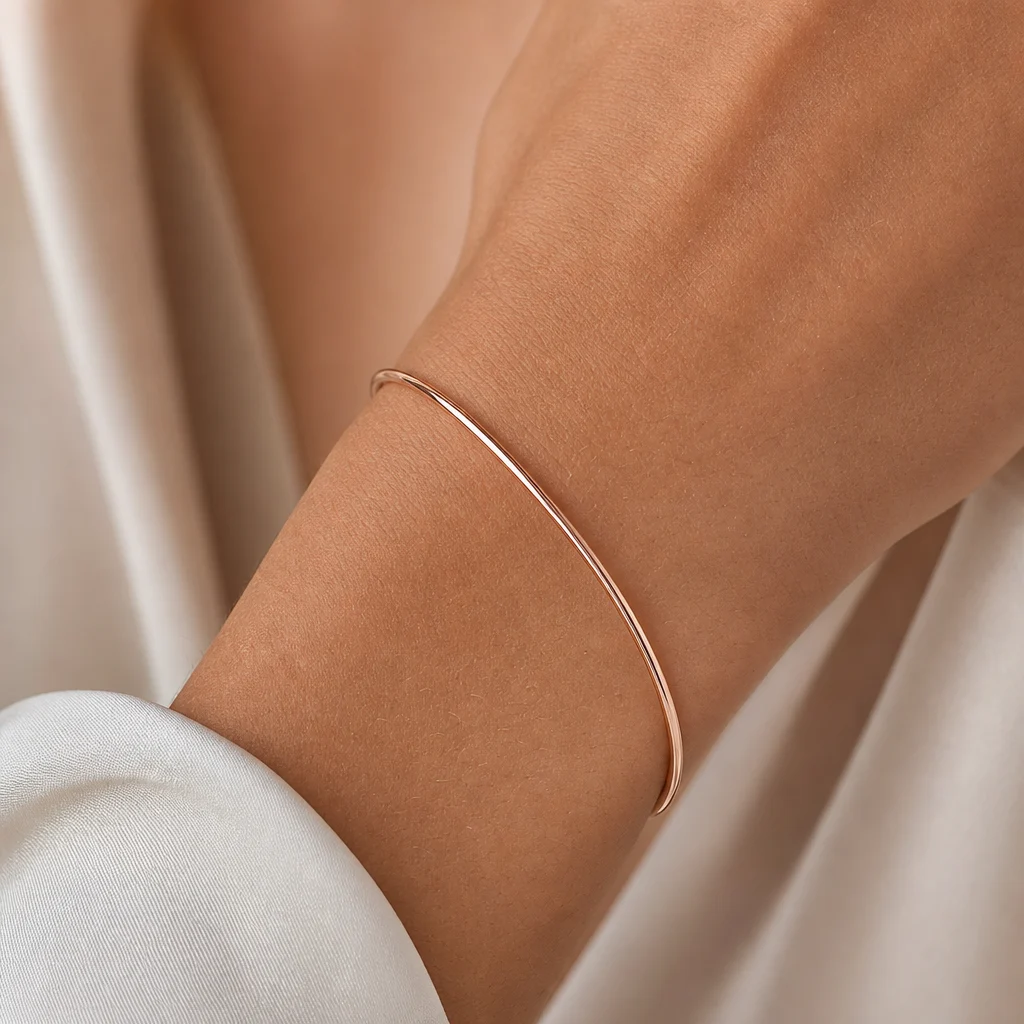 Bracciale FILO D'AMORE Oro Rosa 9kt - immagine 3