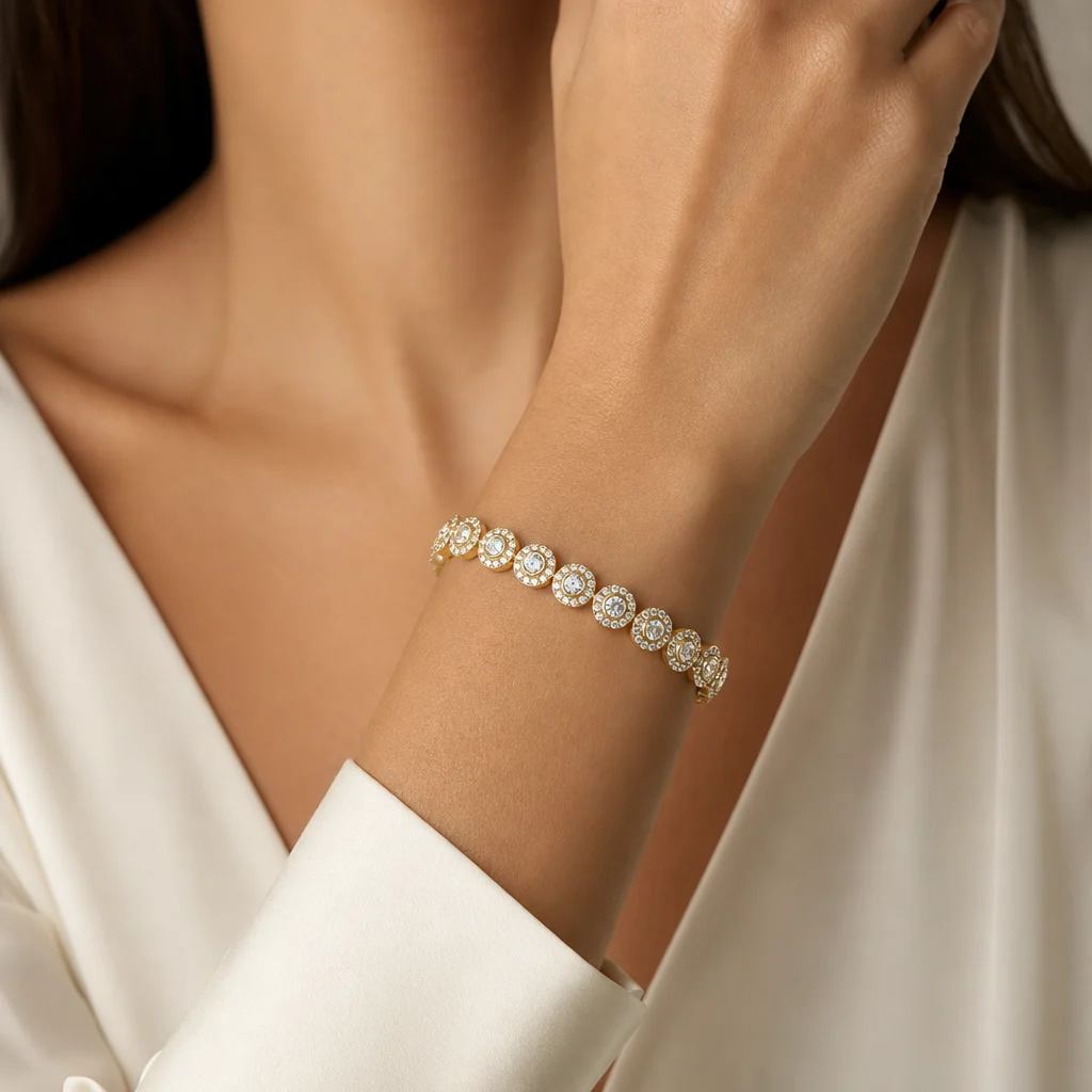 Bracciale Tennis Una Angelic Oro - immagine 2